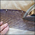 weaving a flax fantail step 37